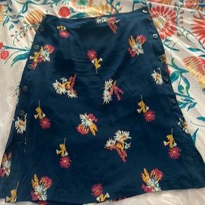 Madewell skirt navy size 6